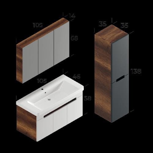 Trend Bathroom Cabinet Set