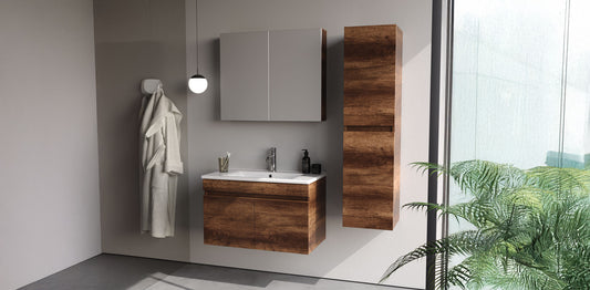 Defne Baroq 85 cm Bathroom Cabinet Set