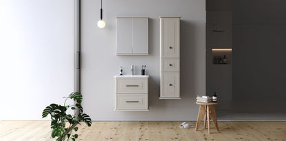 Terra Matt Silk Grey 60 cm Bathroom Cabinet Set