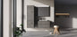 Rodos Grey/Black 85 cm Bathroom Cabinet Set