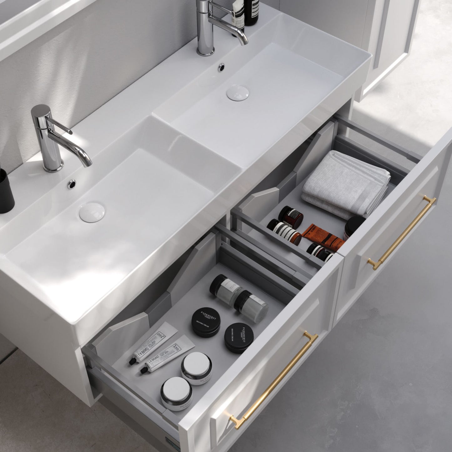 Napoli Matt Cherry 85 cm Bathroom Cabinet Set