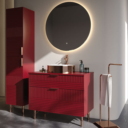 Fiore Claret 85 cm Badezimmerschrank-Set