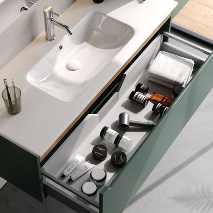 Ibiza Matt Cement Grey 60 cm Bathroom Cabinet Set