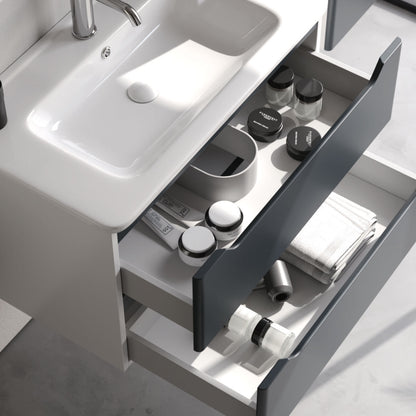 Perla Matt White 60 cm Bathroom Cabinet Set