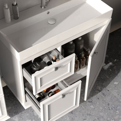 Stella Matt Silk Grey 70 cm Bathroom Cabinet Set