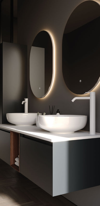 Toledo Matt Antracite 140 cm Bathroom Cabinet Set