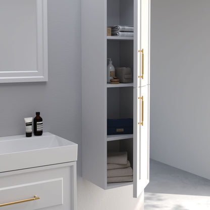 Napoli Matt Cherry 85 cm Bathroom Cabinet Set