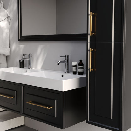 Napoli Matt Cherry 85 cm Bathroom Cabinet Set
