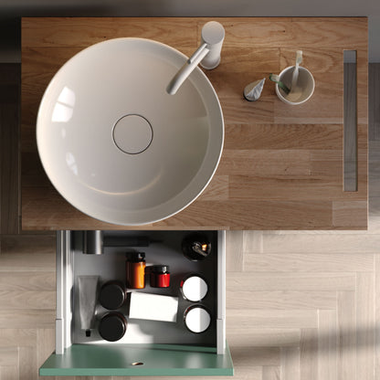 Arma Wood/White 60 cm Bathroom Cabinet Set