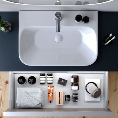 Royal Matt Antracite / Matt White 80 cm Bathroom Cabinet Set