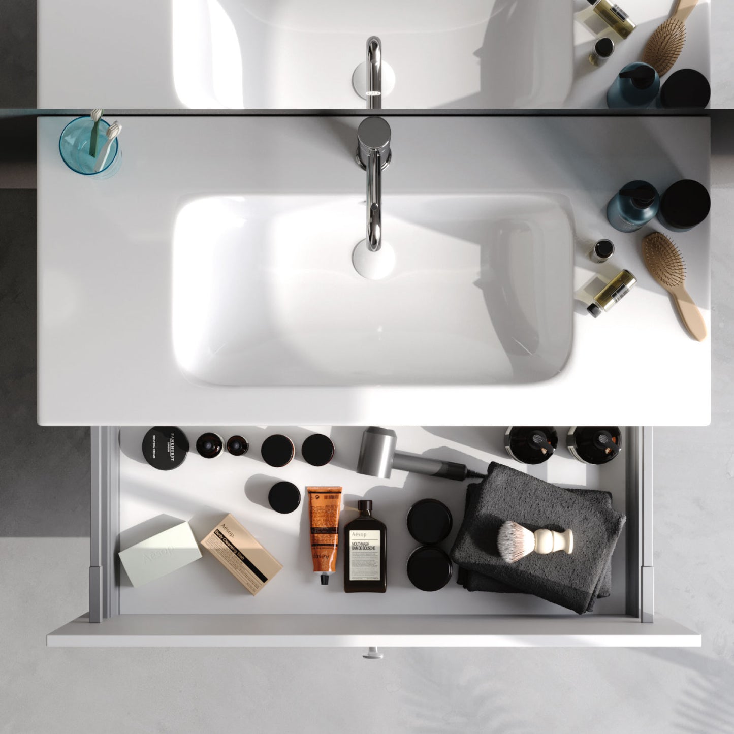 Nova Matt Antracite 80 cm Bathroom Cabinet Set