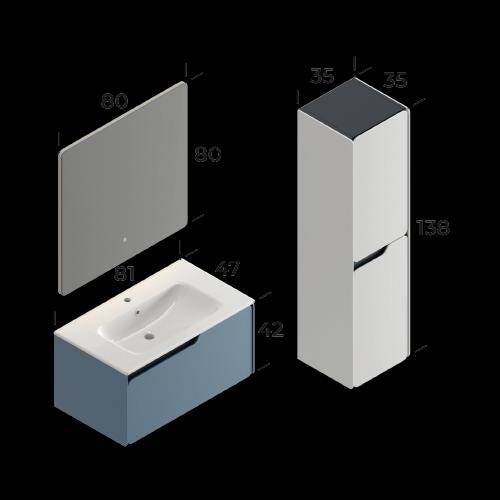 Lyon Bathroom Cabinet Set