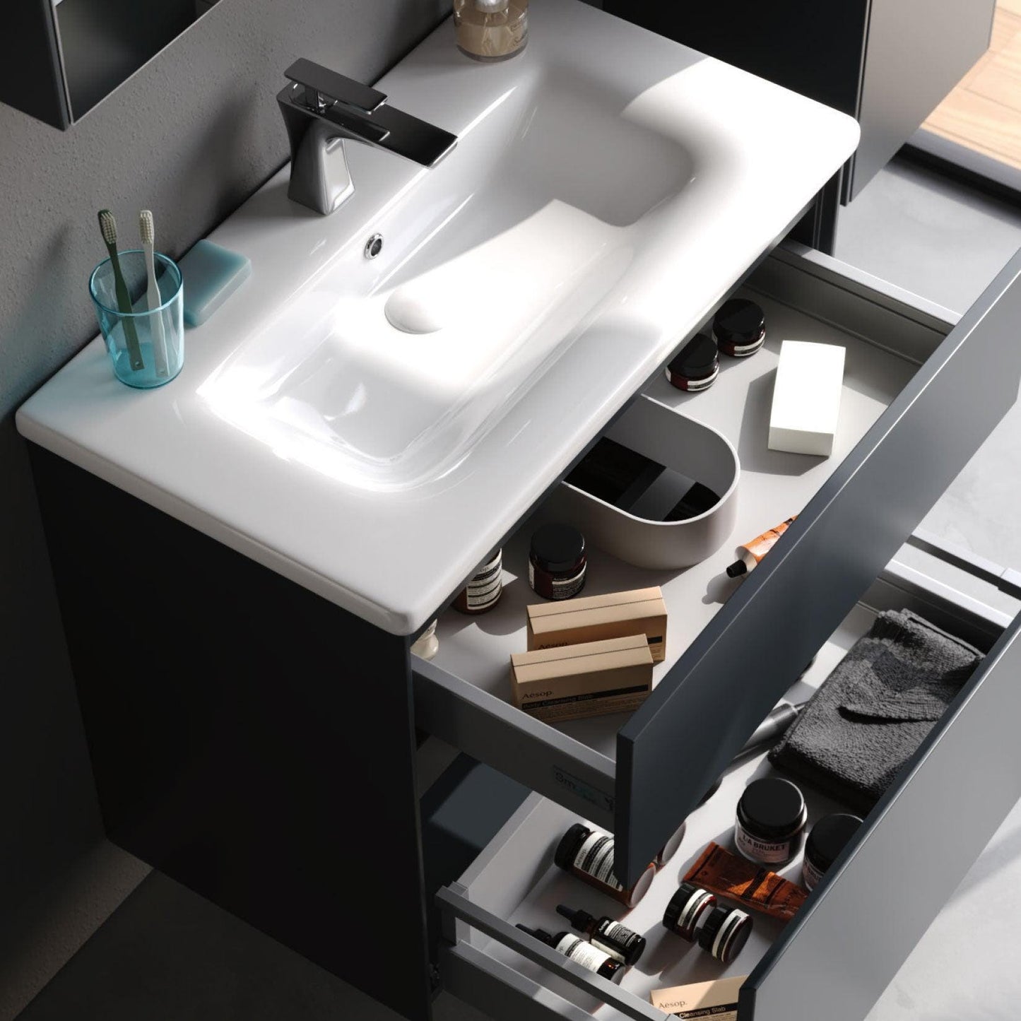 Malaga Bathroom Cabinet Set