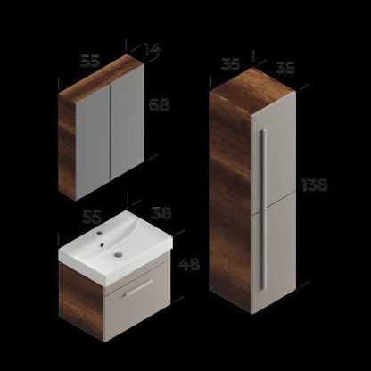 Malta Bathroom Cabinet Set