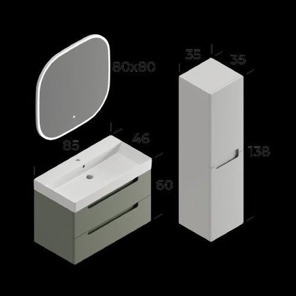 Maddox Bathroom Cabinet Set