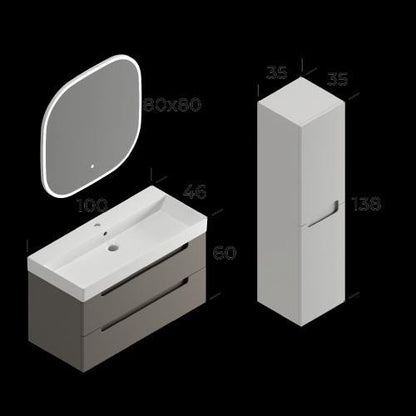 Maddox Bathroom Cabinet Set