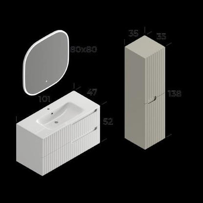 Enza Bathroom Cabinet Set