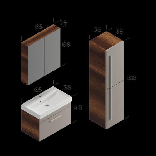 Malta Bathroom Cabinet Set