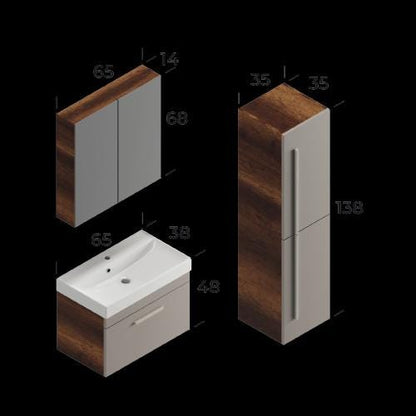Malta Bathroom Cabinet Set
