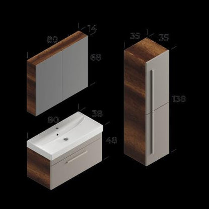 Malta Bathroom Cabinet Set