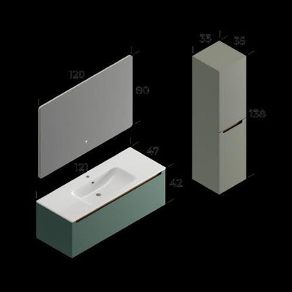 Ibiza Bathroom Cabinet Set