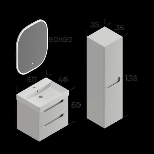 Maddox Bathroom Cabinet Set