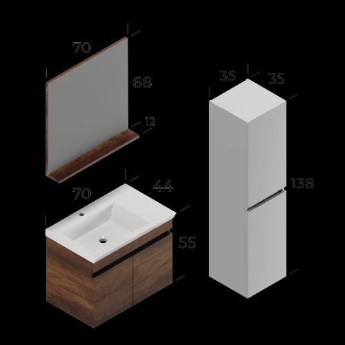 Lidya Bathroom Cabinet Set