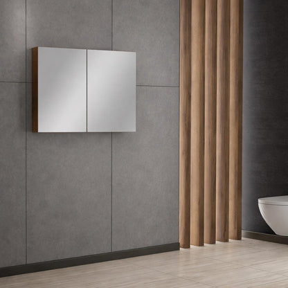 Trend 80 cm Baroque MDF / Matte Anthracite Bathroom Cabinet Set or Single Options - Ready to Install, Pre-Assembled, Wall Mounted