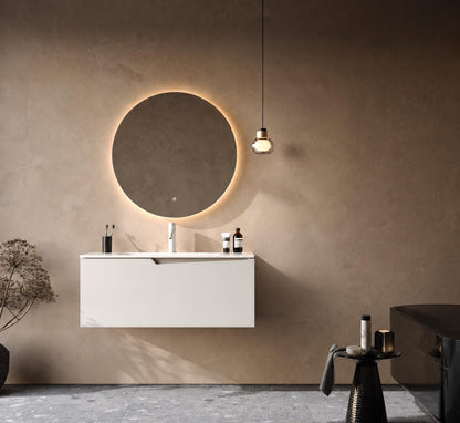 Braga 100 cm White Bathroom Cabinet Set or Single Options - Ready to Install, Pre-Assembled, Wall Mounted