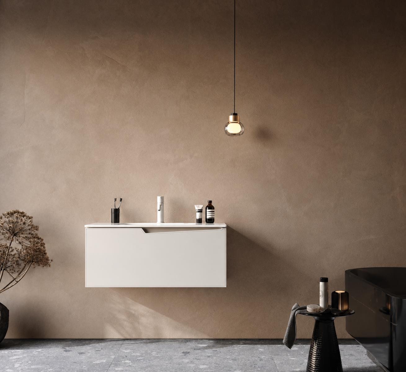 Braga 100 cm White Bathroom Cabinet Set or Single Options - Ready to Install, Pre-Assembled, Wall Mounted