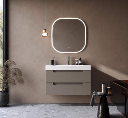 Maddox 100 cm Beige Bathroom Cabinet Set or Single Options - Ready to Install, Pre-Assembled, Wall Mounted