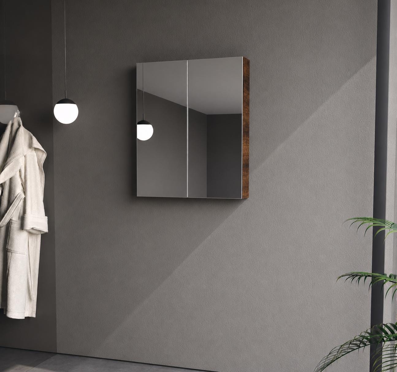 Defne 65 cm Baroque Bathroom Cabinet Set or Single Options- Ready to Install, Pre-Assembled, Wall Mounted