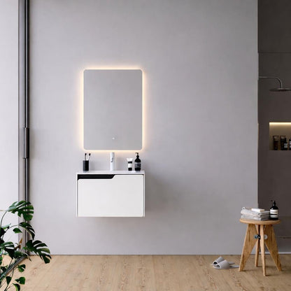 Lyon 60 cm White Bathroom Cabinet Set or Single Options - Ready to Install, Pre-Assembled, Wall Mounted